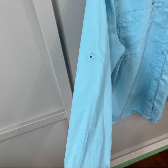 Patagonia long sleeve SOL patrol shirt blue M - Picture 7 of 11